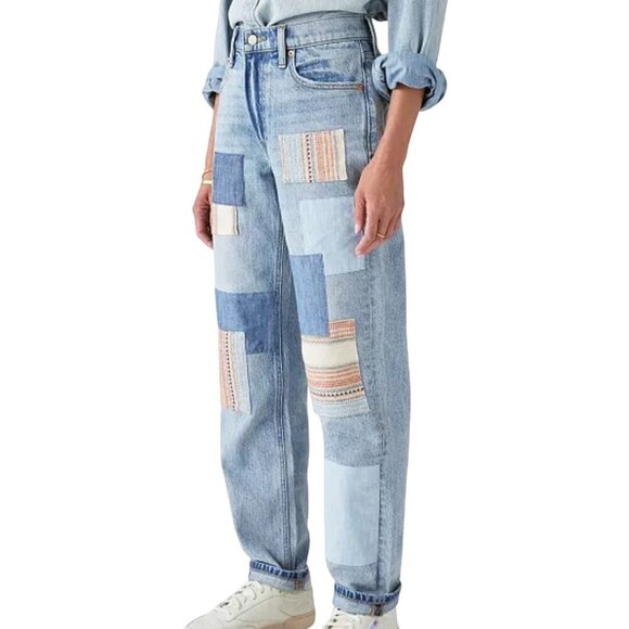 Lucky Brand Lucky Legend Boyfriend Midrise Relaxed Straight Jeans Size 12/31 - Picture 5 of 14